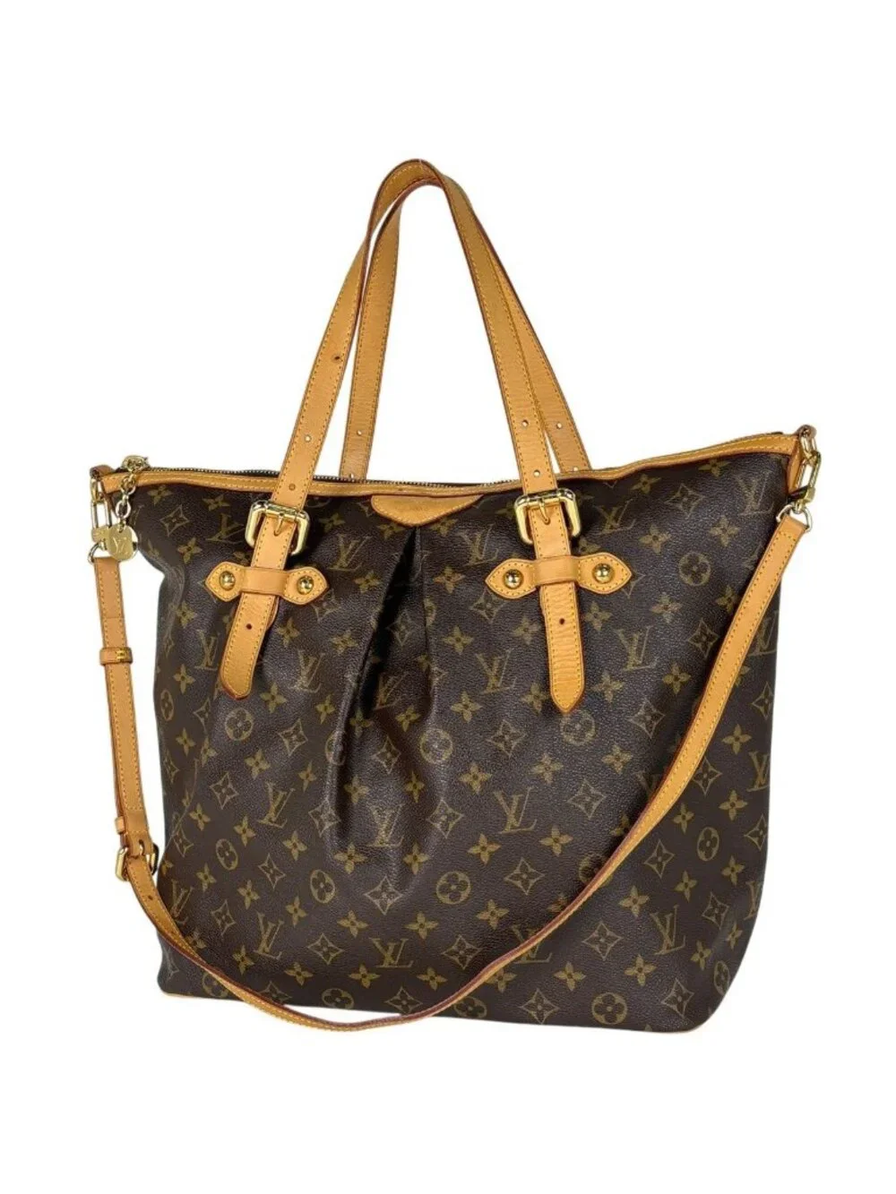Louis Vuitton Palermo GM Handbag 2-Way Shoulder Tote Monogram Brown